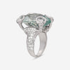 Gucci 18K White Gold Diamond & Beryl Statement Ring Sz. 6 YBC235916001 - THE SOLIST - Gucci