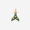 Gucci 18K Yellow Gold & Green Enamel Diamond Fin Charm YBG525102004 - THE SOLIST - Gucci