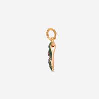 Gucci 18K Yellow Gold & Green Enamel Diamond Fin Charm YBG525102004 - THE SOLIST - Gucci