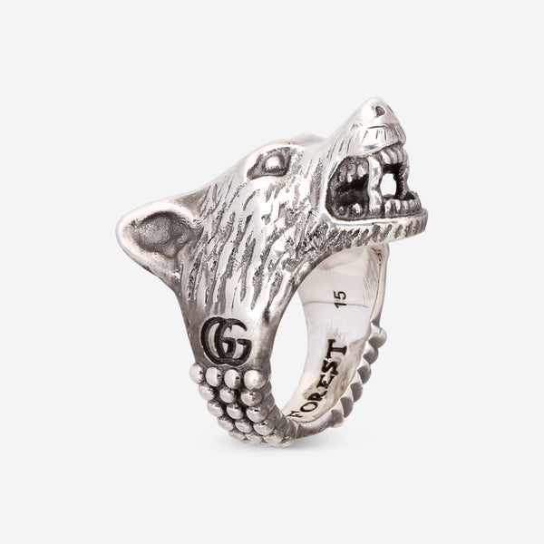 Gucci Anger Forest Sterling Silver Ring Sz. 7.25 YBC476900001 - THE SOLIST - Gucci