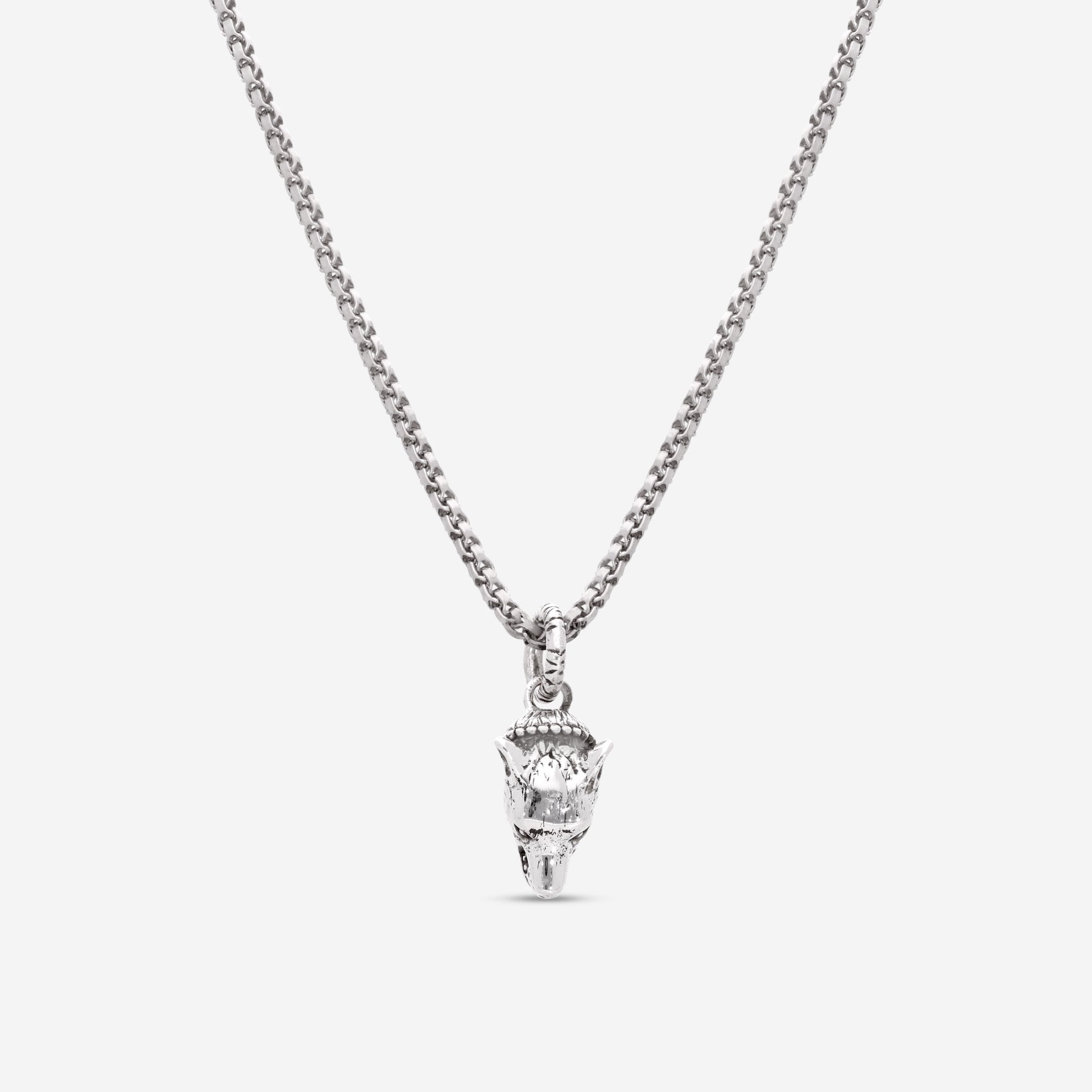 Gucci Anger Forest Sterling Silver Wolf Pendant Necklace YBB524122001 - THE SOLIST - Gucci