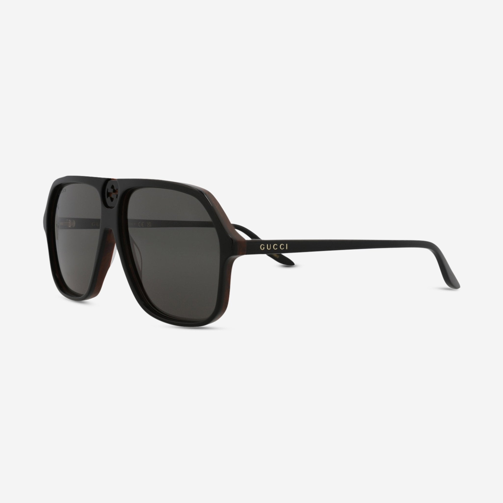 Gucci flat top pilot sunglasses hotsell