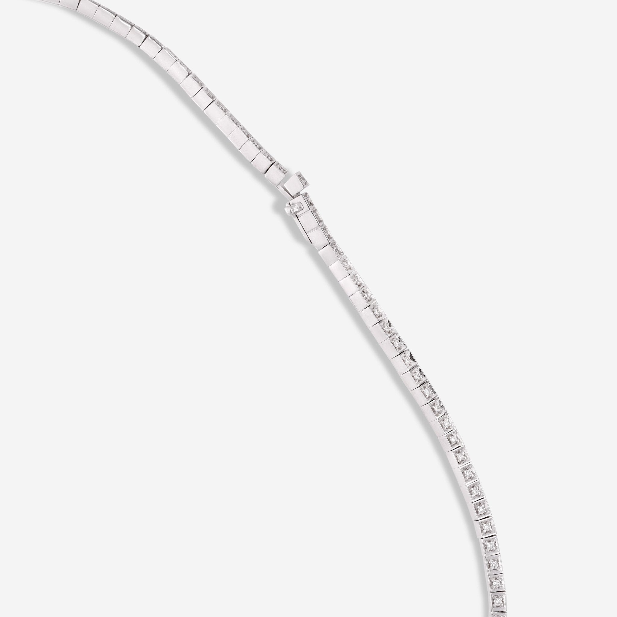 Gucci Chiodo White Gold Diamond Lariat Necklace YBB373749001 - THE SOLIST - Gucci