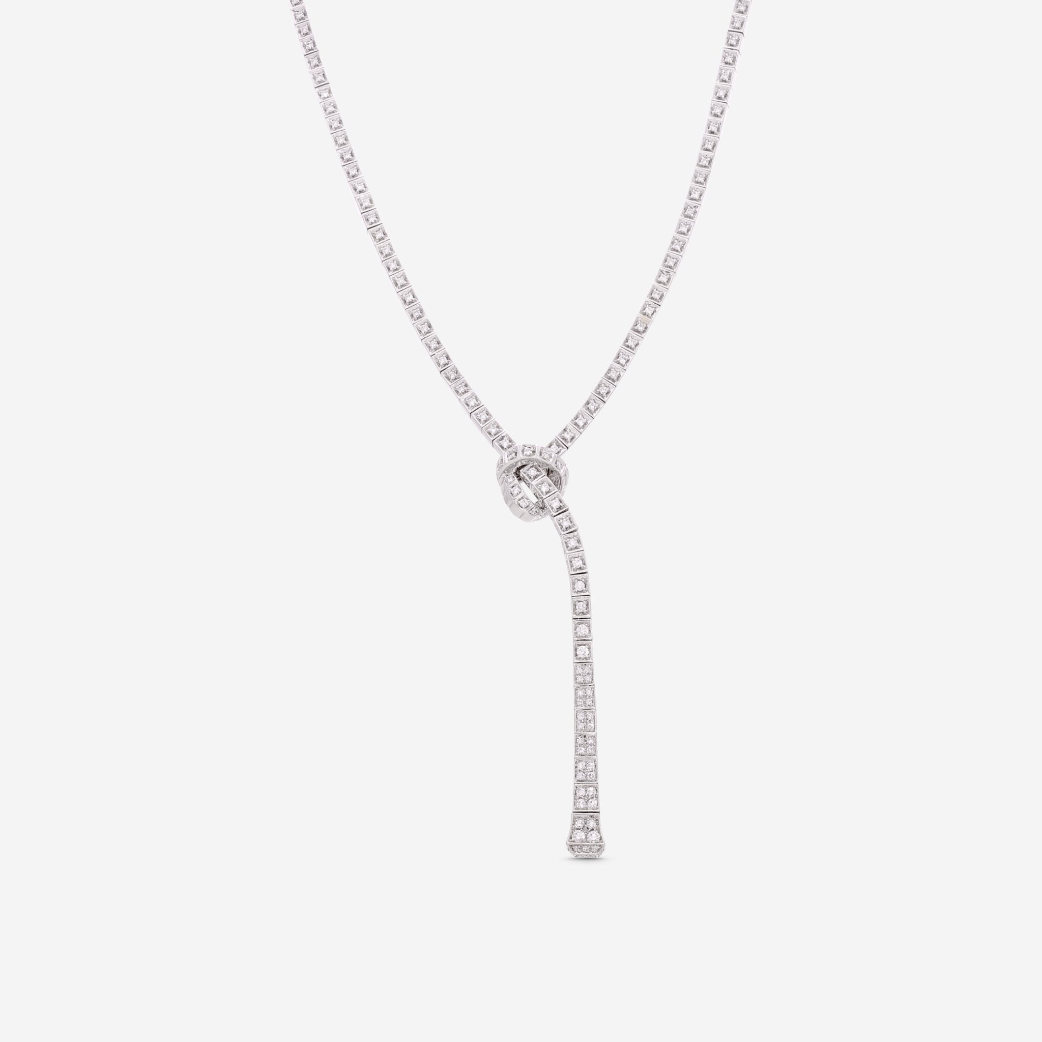 Gucci Chiodo White Gold Diamond Lariat Necklace YBB373749001 - THE SOLIST - Gucci