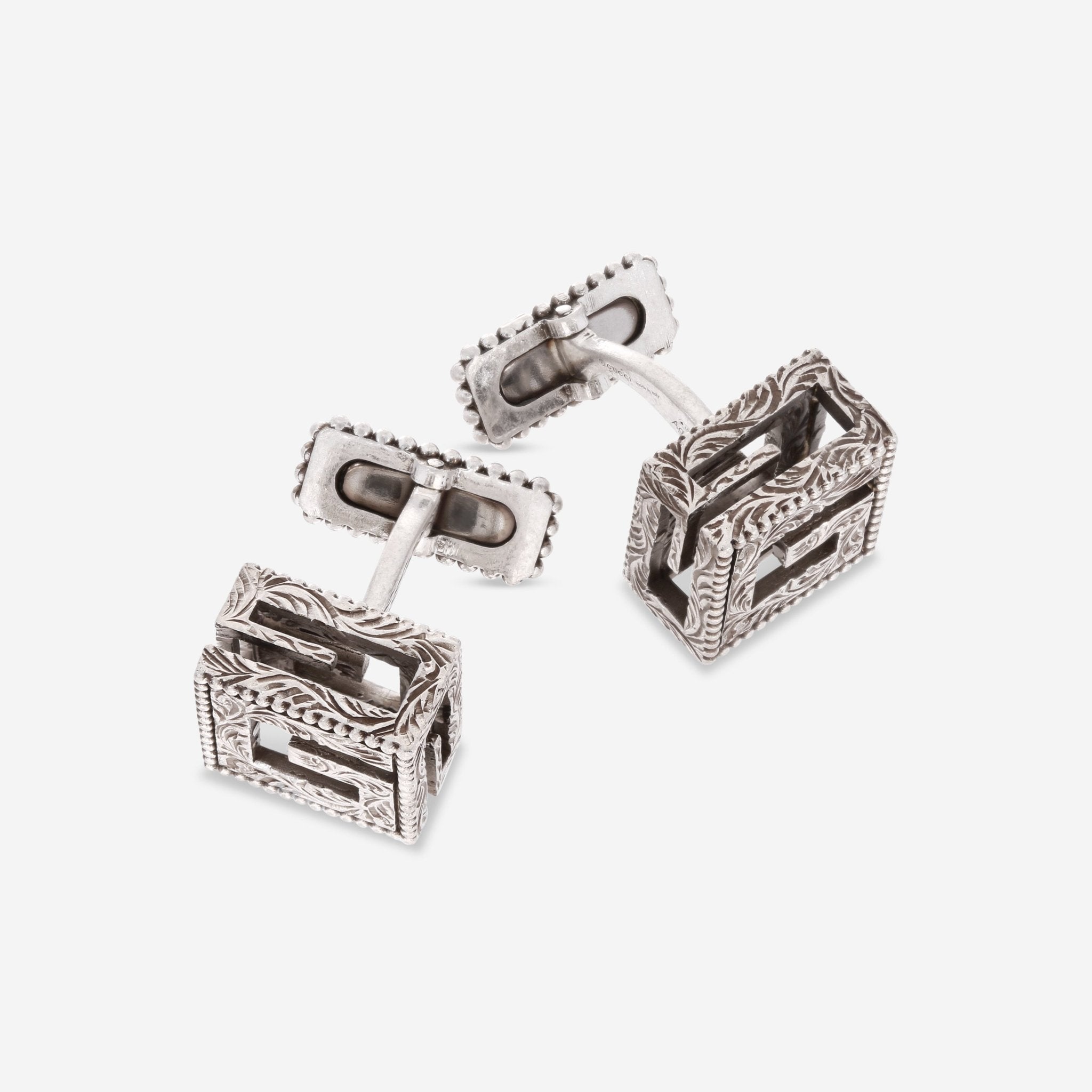 Gucci Cube Sterling Silver Cufflinks YBE552765001 - THE SOLIST - Gucci