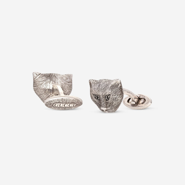 Gucci Feline Sterling Silver Cufflinks YBE577968001 - THE SOLIST - Gucci