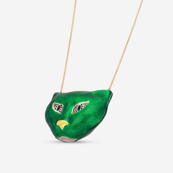 Gucci Garden 18K Yellow Gold Sterling Silver & Enamel Pendant Necklace YBB568260002 - THE SOLIST - Gucci