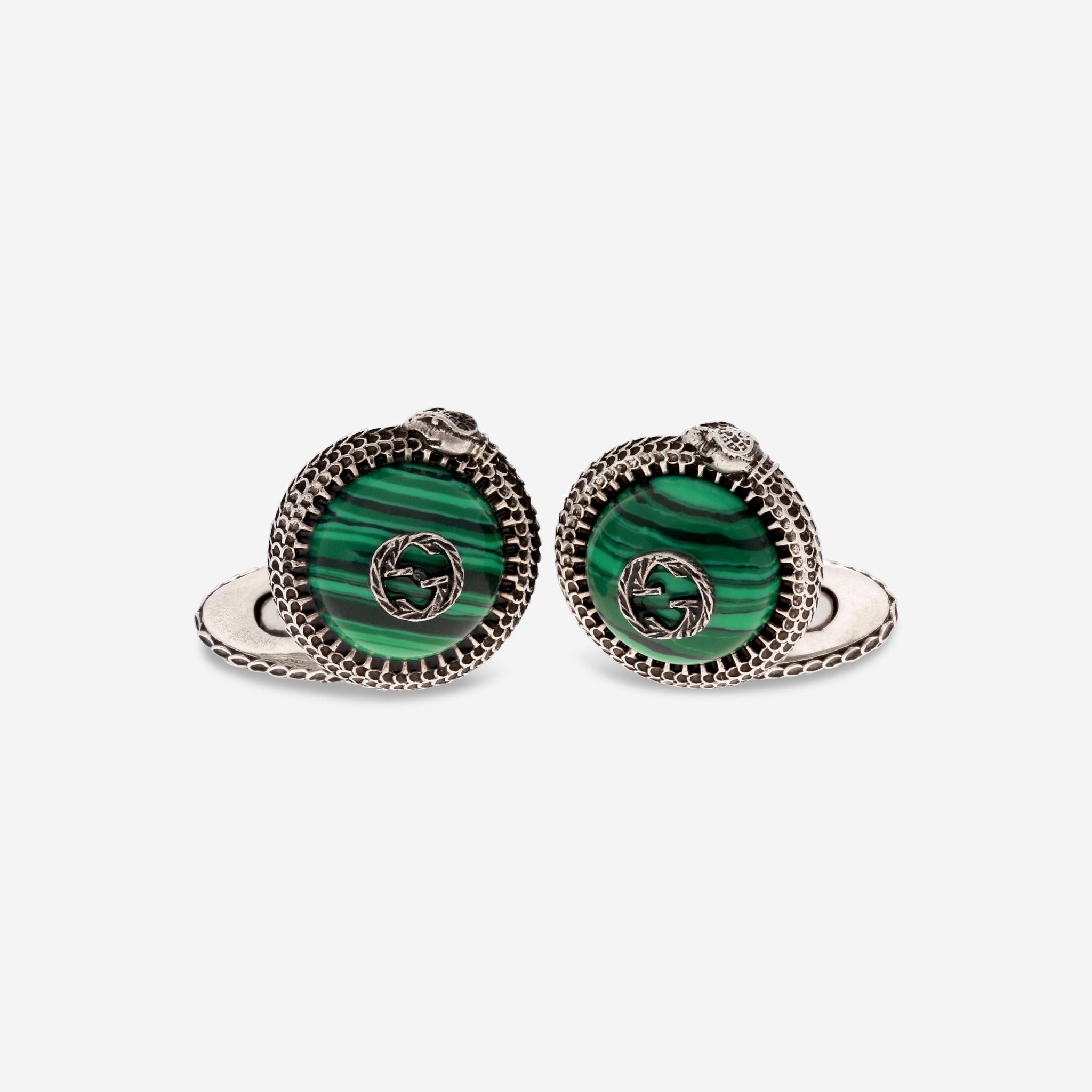 Gucci Garden Sterling Silver & Metal Resin Snake Motif Cufflinks YBE577426001 - THE SOLIST - Gucci