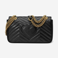 Gucci GG Marmont Mini Black Leather Women's Shoulder Bag 443497DTDIT1000 - THE SOLIST - Gucci