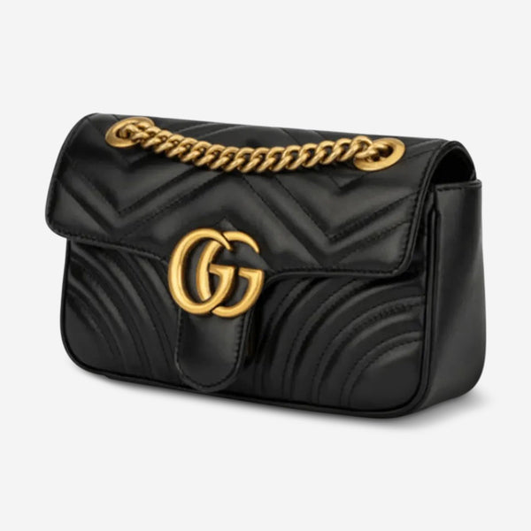 Gucci GG Marmont Mini Black Leather Women's Shoulder Bag 446744DTDIT1000 - THE SOLIST - Gucci