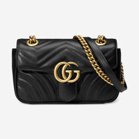 Gucci GG Marmont Mini Black Leather Women's Shoulder Bag 446744DTDIT1000 - THE SOLIST - Gucci