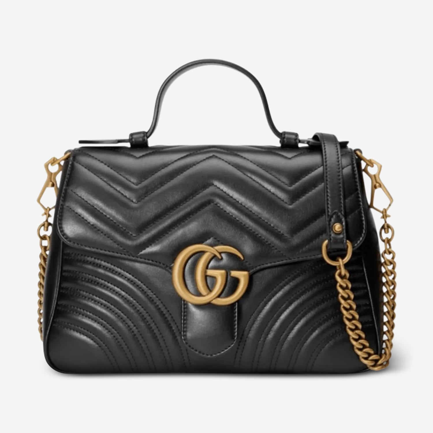 Gucci GG Marmont Small Black Leather Women's Shoulder Bag 498110DTDIT1000 - THE SOLIST - Gucci