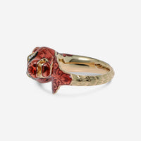 Gucci Le Marché Des Merveilles 18K Rose Gold, Diamond and Enamel Ring YBC462071001013 - THE SOLIST - Gucci