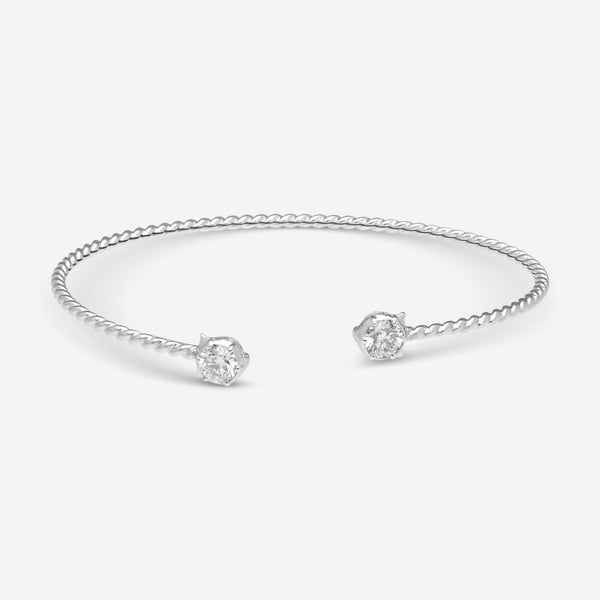 Gucci Le Marche des Merveilles 18K White Gold Diamond Bangle Bracelet YBA525993001 - THE SOLIST - Gucci