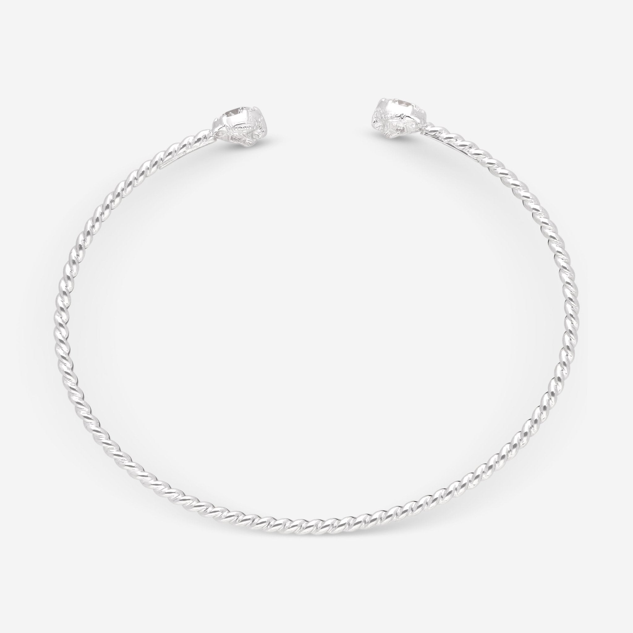 Gucci Le Marche des Merveilles 18K White Gold Diamond Bangle Bracelet YBA525993001 - THE SOLIST - Gucci