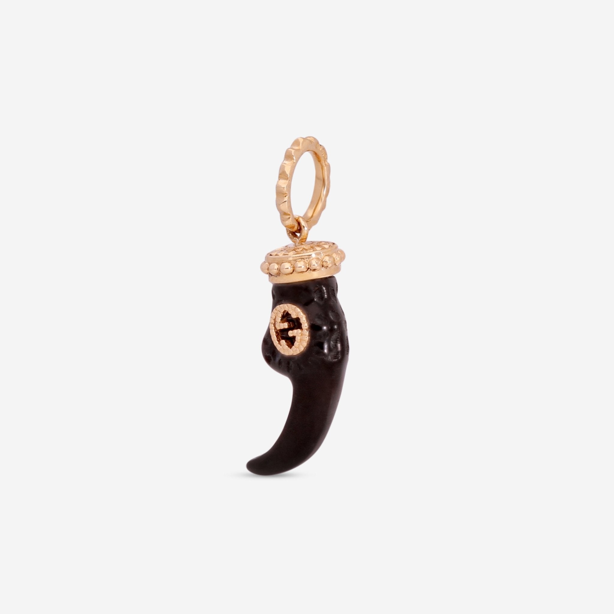 Gucci Le Marche des Merveilles 18K Yellow Gold Claw & Black Horn Charm YBG554469001 - THE SOLIST - Gucci