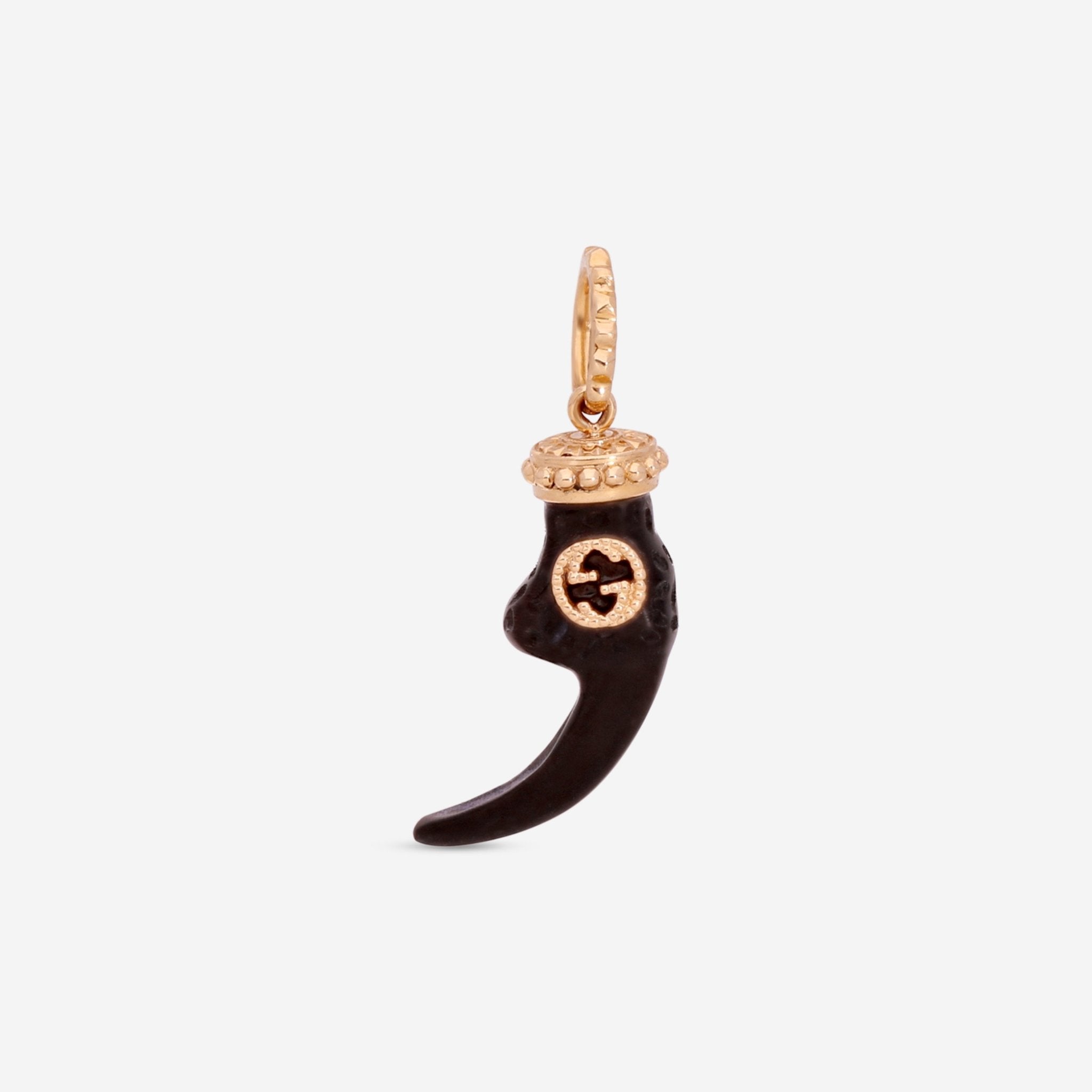 Gucci Le Marche des Merveilles 18K Yellow Gold Claw & Black Horn Charm YBG554469001 - THE SOLIST - Gucci