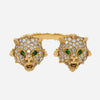 Gucci Le Marche Des Merveilles 18K Yellow Gold, Diamond 0.63ct. tw. and Tsavorite Statement Ring Sz. 6.25 YBC482072001015 - THE SOLIST - Gucci