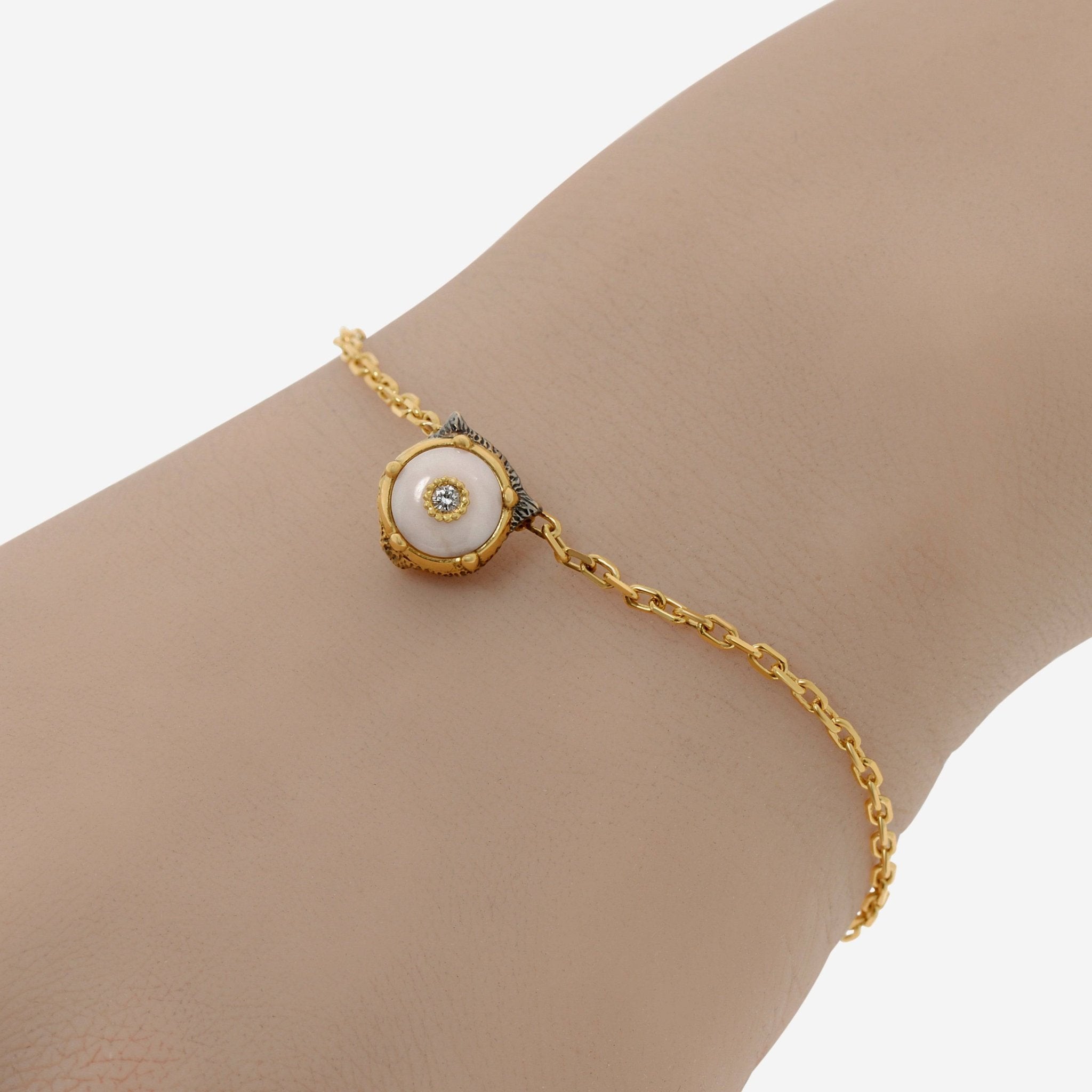 Gucci Le Marche Des Merveilles 18K Yellow Gold, Diamond and Pink 