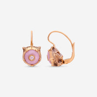 Gucci Le Marche des Merveilles 18K Yellow Gold Diamond & Pink Opal Drop Earrings YBD502831002 - THE SOLIST - Gucci