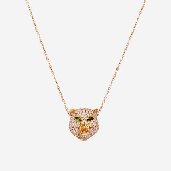 Gucci Le Marche des Merveilles 18K Yellow Gold Diamond & Tsavorite Necklace YBB459300002 - THE SOLIST - Gucci