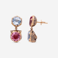 Gucci Le Marche des Merveilles 18K Yellow Gold Multistone Drop Earrings YBD503081002 - THE SOLIST - Gucci