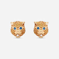 Gucci Le Marche des Merveilles 18K Yellow Gold Multistone Stud Earrings YBD459196003 - THE SOLIST - Gucci