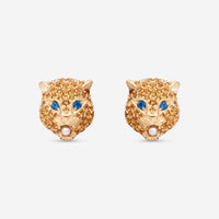 Gucci Le Marche des Merveilles 18K Yellow Gold Multistone Stud Earrings YBD459196003 - THE SOLIST - Gucci