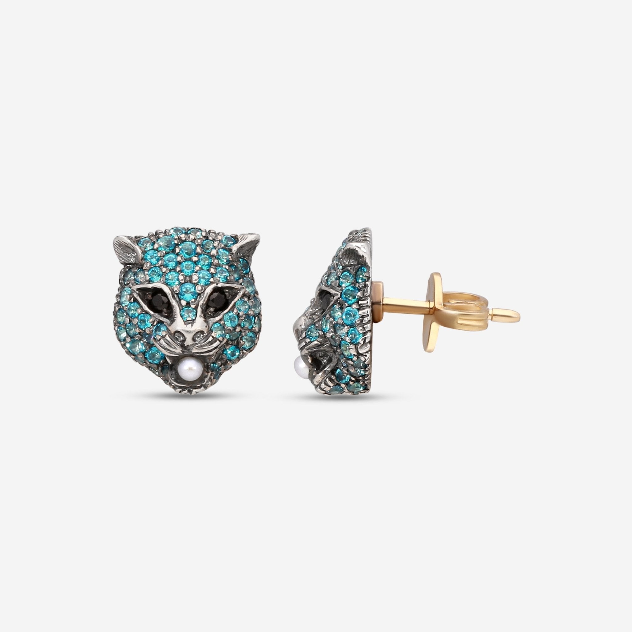 Gucci Le Marche des Merveilles 18K Yellow Gold & Sterling Silver Multistone Stud Earrings YBD459196004 - THE SOLIST - Gucci