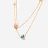 Gucci Le Marche des Merveilles18K Yellow Gold Diamond & Turquoise Station Necklace YBB554164001 - THE SOLIST - Gucci