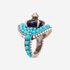 Gucci Mixed Material Studded Ring Sz. 6.25 YBC425407001 - THE SOLIST - Gucci