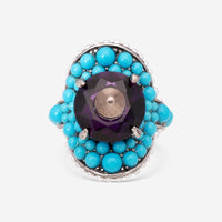 Gucci Mixed Material Studded Ring Sz. 6.25 YBC425407001 - THE SOLIST - Gucci