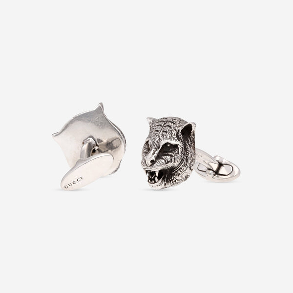 Gucci Sterling Silver Cat Cufflinks YBE432858001 - THE SOLIST - Gucci