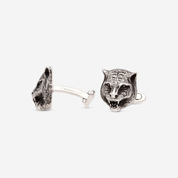 Gucci Sterling Silver Cat Cufflinks YBE432858001 - THE SOLIST - Gucci