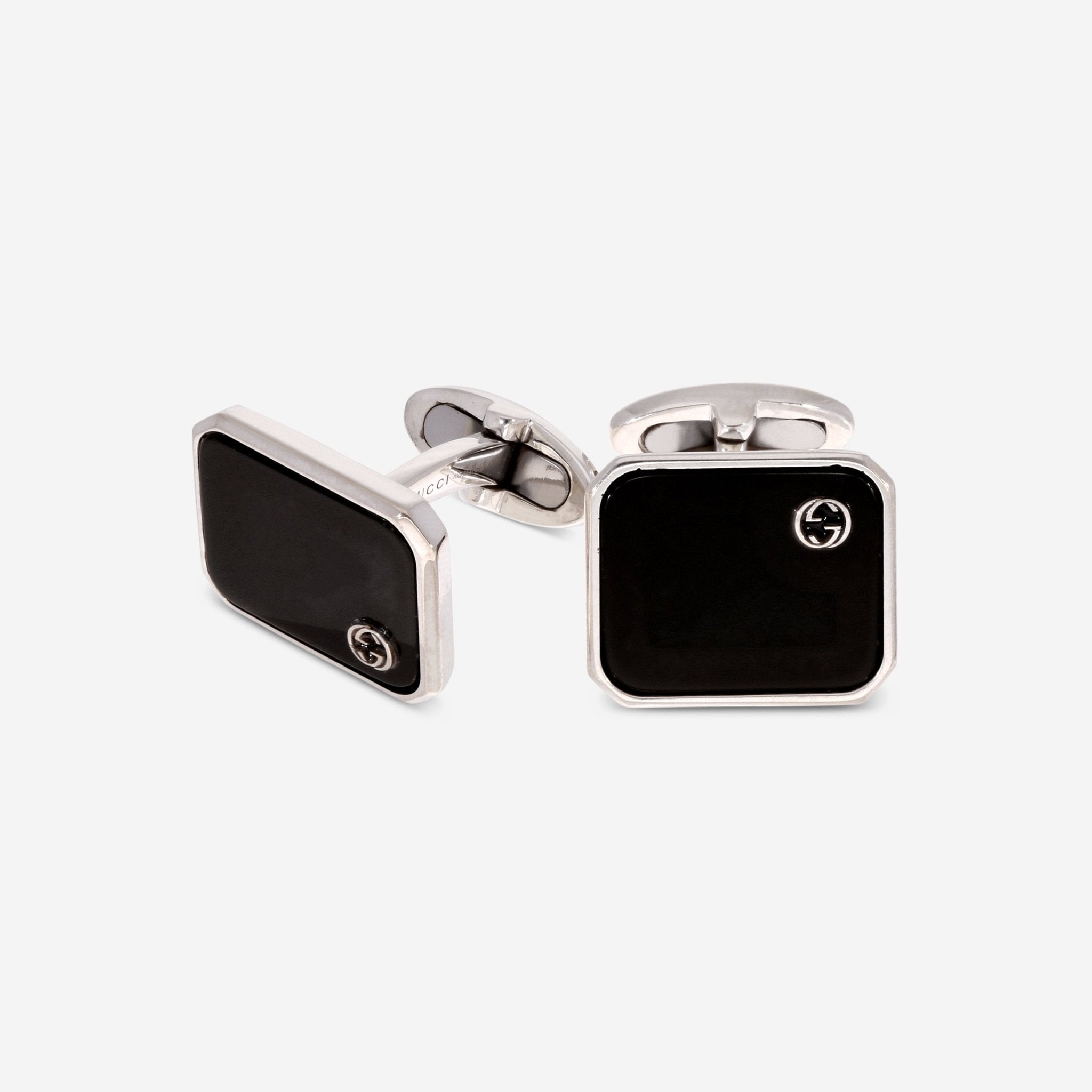 Gucci Sterling Silver Gemstone Cufflinks YBE434491001 - THE SOLIST - Gucci