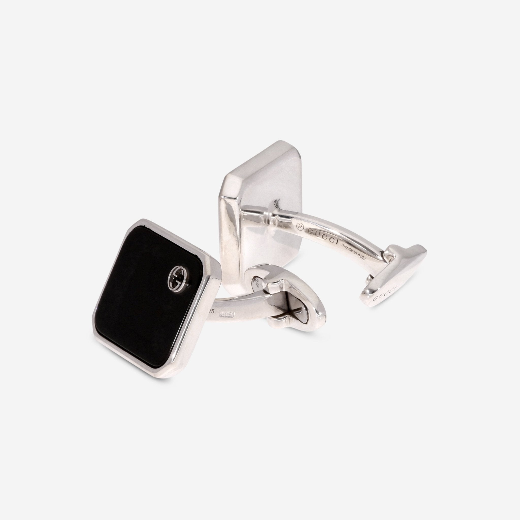 Gucci Sterling Silver Gemstone Cufflinks YBE434491001 - THE SOLIST - Gucci