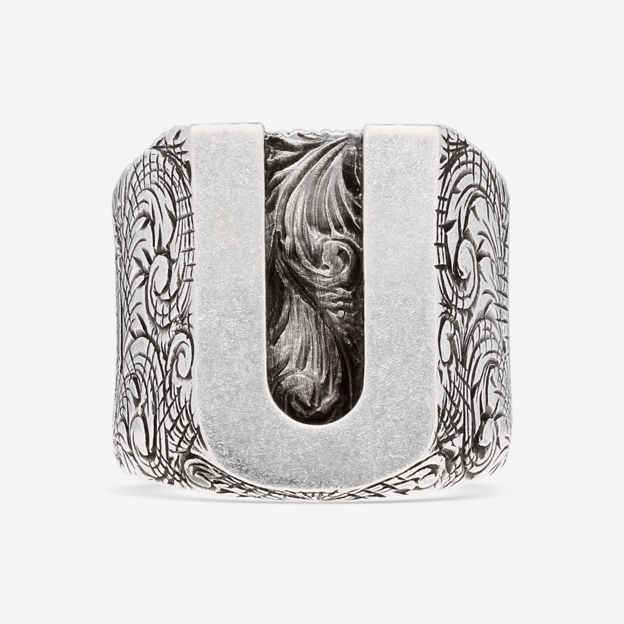 Gucci Sterling Silver Letter 