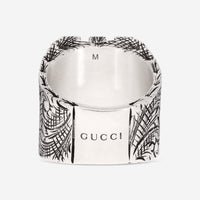 Gucci Sterling Silver Letter "W" Ring Sz. 8 YBC554266001 - THE SOLIST - Gucci