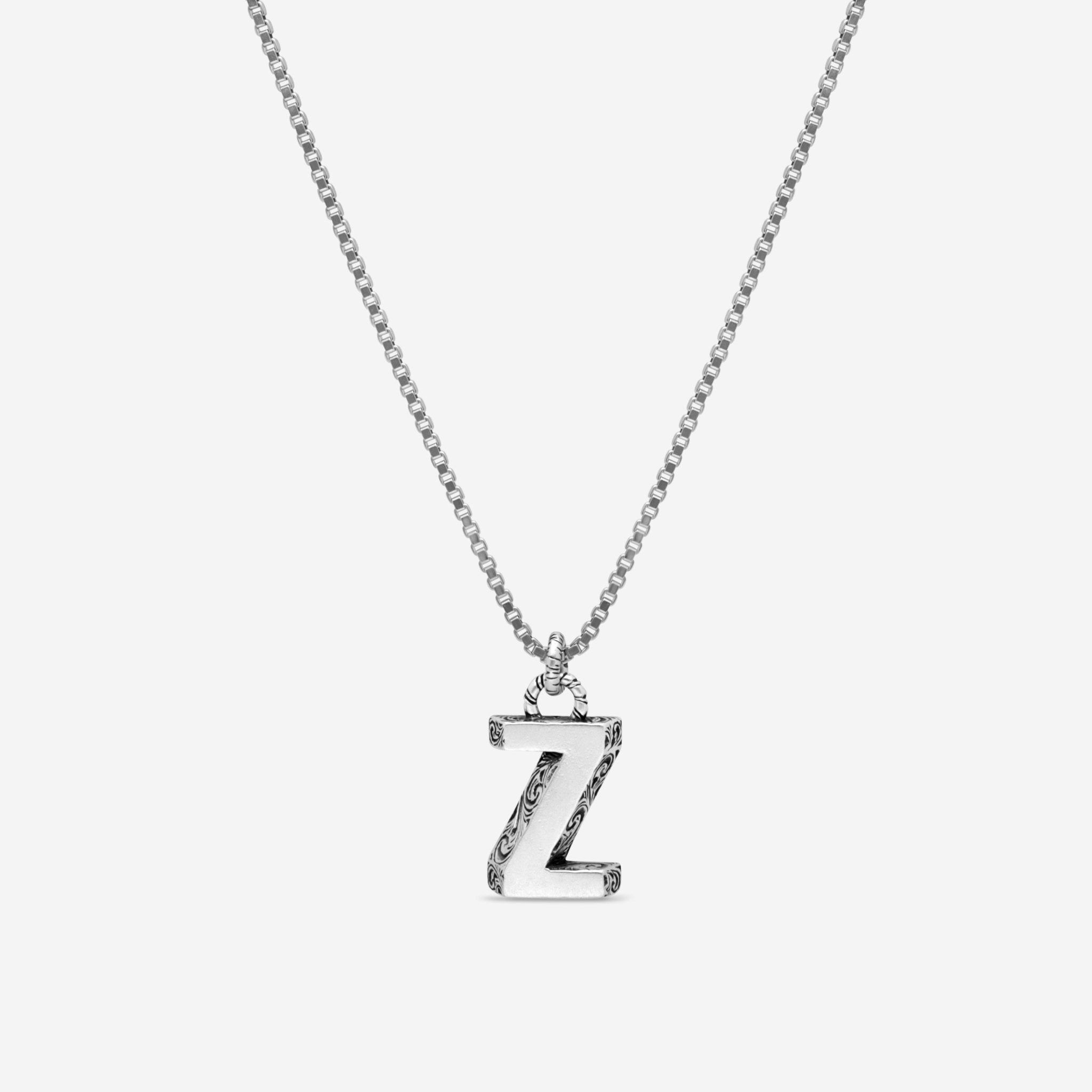 Gucci Sterling Silver Pendant Letter 