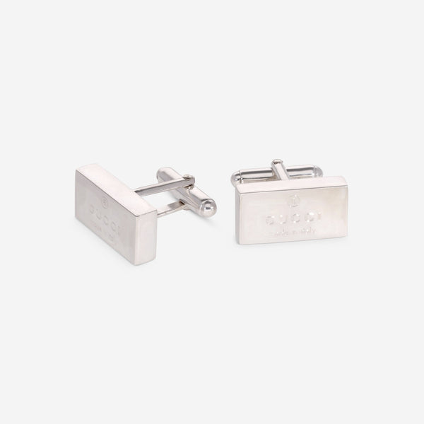 Gucci Trademark Sterling Silver Cufflinks YBE011099001 - THE SOLIST - Gucci