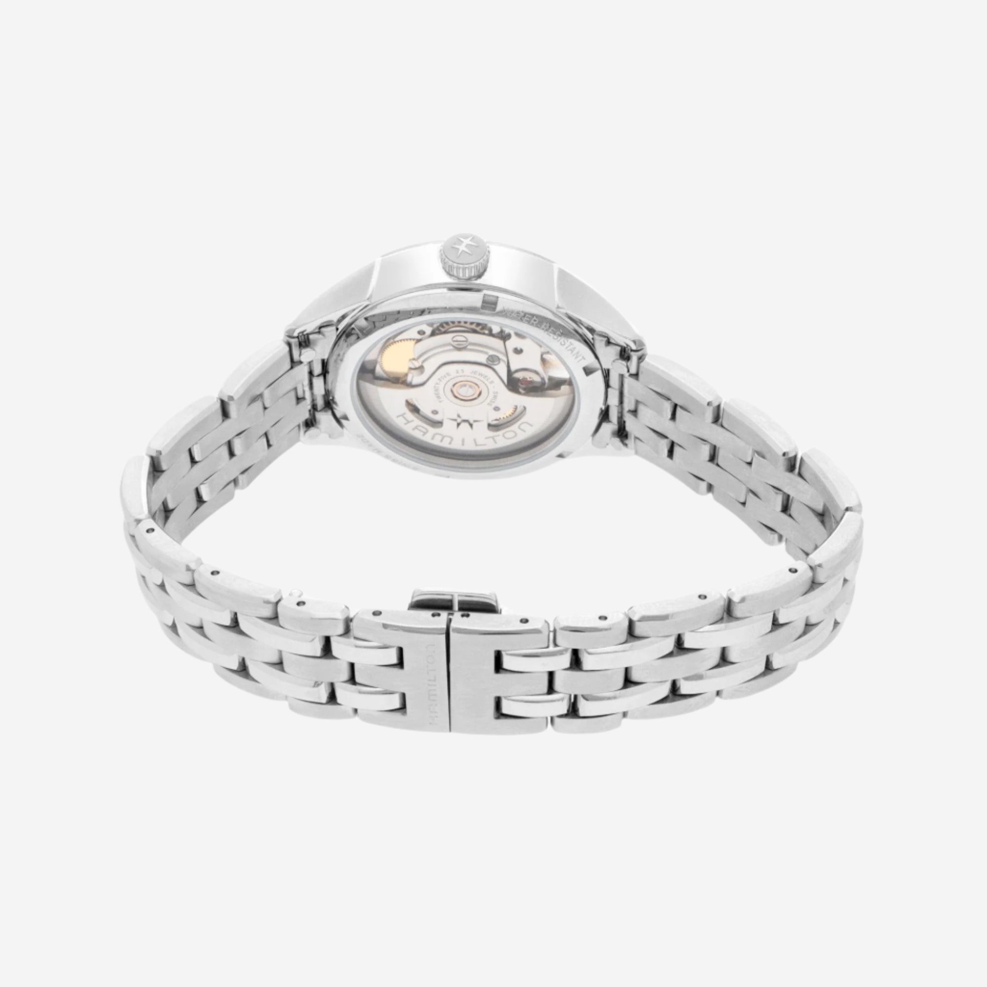 Hamilton Jazzmaster Open Heart 34mm Stainless Steel Automatic Ladies Watch H3211519 - THE SOLIST - Hamilton