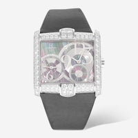 Harry Winston Avenue Squared 18K White Gold Quartz Ladies Watch AVSQTZ38WW010 - THE SOLIST - Harry Winston