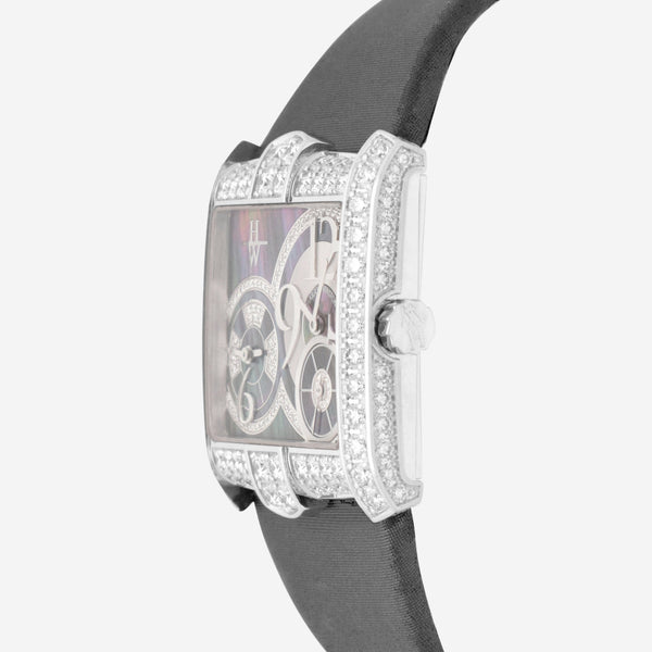 Harry Winston Avenue Squared 18K White Gold Quartz Ladies Watch AVSQTZ38WW010 - THE SOLIST - Harry Winston