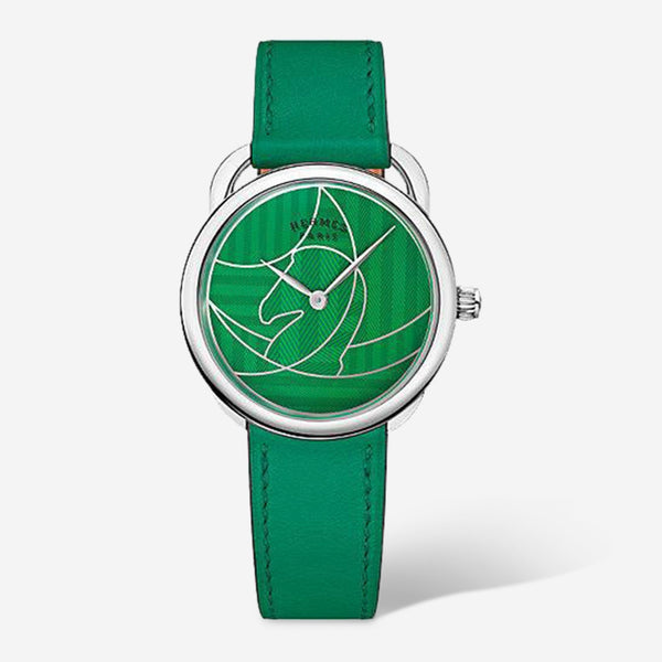 Hermès Arceau Casaque 'Cavales' Stainless Steel Quartz Ladies Watch W045754WW00 - THE SOLIST - Hermès
