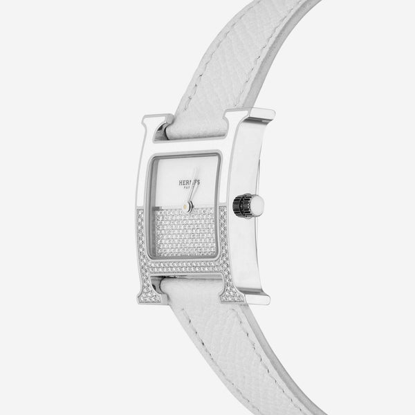 Hermès Heure H PM Stainless Steel Quartz Ladies Watch W046502WW00 - THE SOLIST - Hermès