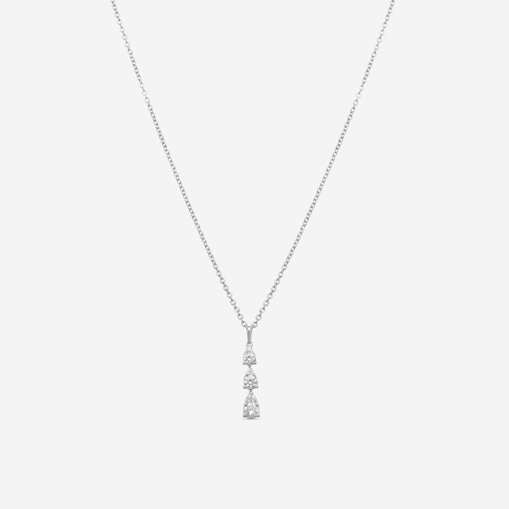Ina Mar 14K White Gold Diamond Pendant Necklace PD32864-CS4WG