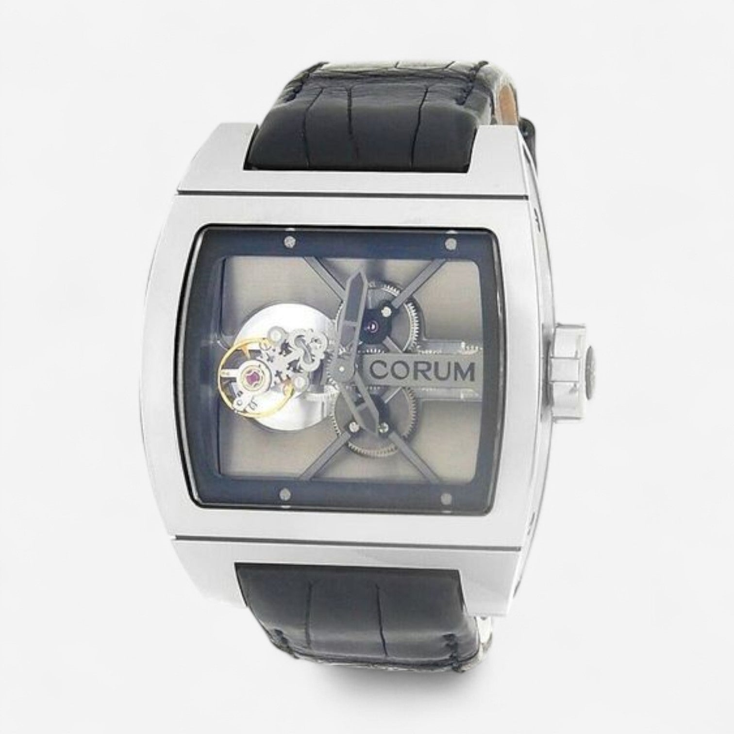 Corum Ti-Bridge Tourbillon Titanium Manual Wind Men’s Watch 022.700.04/0F01.0000