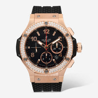 Hublot Big Bang Chrono 18K Rose Gold Diamond 44mm Automatic Men's Watch 301.PX.130.RX.114 - THE SOLIST - Hublot