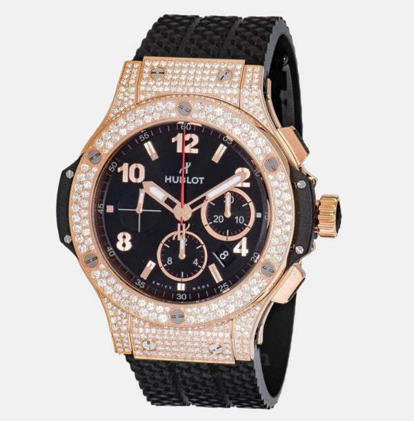 Hublot Big Bang Chrono 18K Rose Gold Diamond Automatic Men's Watch 301.PX.130.RX.174 - THE SOLIST - Hublot