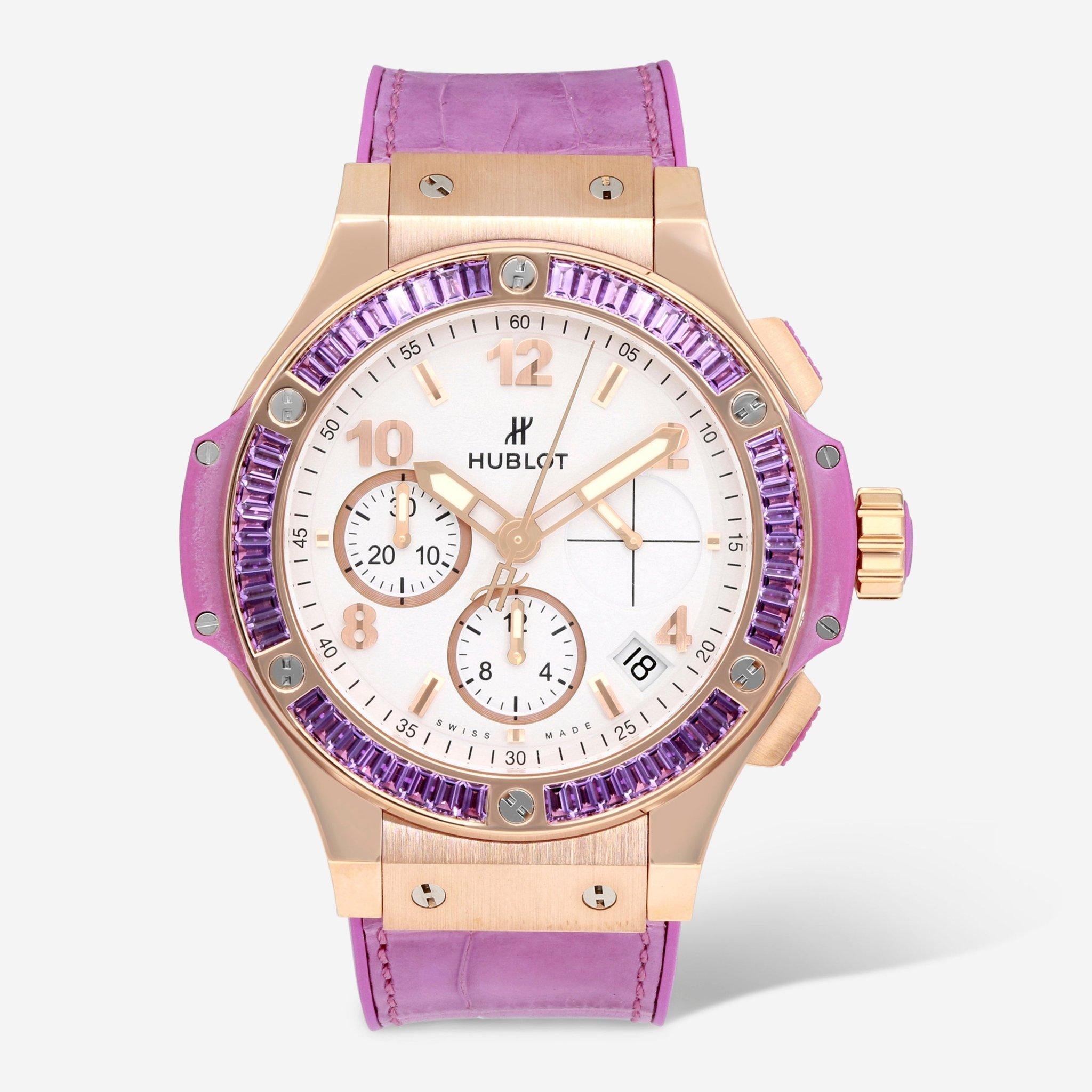 Hublot Big Bang Chronograph 18K Rose Gold Automatic Ladies Watch 341.PV.2010.LR